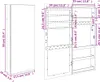 vidaXL Zrcadlová skříňka na šperky s LED osvětlením pro Náhled obrázku produktu 8