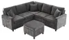 Gerades 4-Sitzer Corduroy Sofa mit Stauraum  unter den Produktbild-Vorschau 18