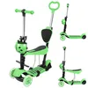 trottinette 5 en 1 pour enfants avec siège amovible barre Voir les images du produit 1