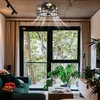 ventilatore da soffitto 28W 32cm nero con illuminazione e Anteprima dell’immagine prodotto 2