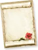 ROTE ROSE Briefpapier-Set (25 Sets) A4 Papier beidseitig Produktbild-Vorschau 2