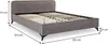 Polsterbett LAVORO Einzelbett 140x200, grau - Bett mit Produktbild-Vorschau 6
