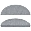 vidaXL Stufenmatten 10 Stk. 65x24x4 cm Hellgrau Halbrund Produktbild-Vorschau 4