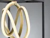 LED Pendelleuchte Schwarz Gold einflammig mit Fernbedienung Produktbild-Vorschau 5
