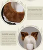 Katzenohren Wolf Fuchs Ohren Schwanz Set Tier süße Kopf Produktbild-Vorschau 3