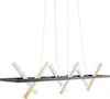 Näve Leuchten LED Pendelleuchte "CADICE" l: 100cm gold LED Produktbild-Vorschau 4