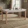 Homestyle4u Esstisch 160-200x80 cm ausziehbar Beige Grau Produktbild-Vorschau 2