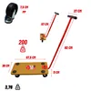 Plattformwagen mit Deichsel 200 kg – MDF + Metall, Produktbild-Vorschau 2