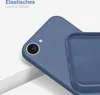 A close-up view of a blue smartphone case, showing the interior and the camera cutout. Produktbild-Vorschau