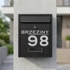 Poštovní Schránka Na Dopisy S Dírkou Na Náhled, Černá + Náhled obrázku produktu 9