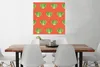 MuchoWow® Poster Gemüse - Muster - Rot 75x75 cm - Wand Produktbild-Vorschau 2