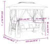 vidaXL Gartenpavillon mit Hollywoodschaukel Grün Stoff & Produktbild-Vorschau 7