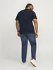 Jack & Jones Caleb Varsity Plus Kurzarm-t-shirt Blau 4XL Produktbild-Vorschau 2