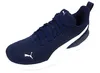 A single blue Puma training shoe with a white stripe and logo, shown against a white background. Produktbild-Vorschau