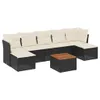 The Living Store 8-tlg. Garten-Sofagarnitur mit Kissen Produktbild-Vorschau 3
