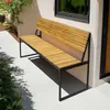 home24 Gartenbank aus Akazienholz - Schwarz / Braun - Produktbild-Vorschau 3