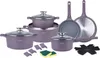 Topfset 19-teilig Swiss Haus-Geneva, Aluminium, 18/20/24/28 Produktbild-Vorschau 1