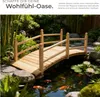 tectake® Gartenbrücke Cantara aus Holz 137 x 58 x 58 cm Produktbild-Vorschau 4