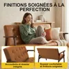 HomeMiYN Canapé 2 Places Scandinave en Simili Cuir, Voir les images du produit 4