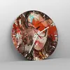Wanduhr - Rund - Glasuhr - Abstraktion modern - 30x30cm - Produktbild-Vorschau 4