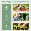 A collage of images related to gardening, showing people planting and harvesting fruits, flowers, and vegetables. Voir les images du produit