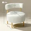HOMCOM Lounge kreslo, relaxačné kreslo s fleecom Sherpa, Náhľad obrázku produktu 3