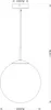 Lampada a sospensione VARUS in vetro, 1 luce Ø 25 cm, oro Anteprima dell’immagine prodotto 6