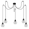 MasterLED Kronleuchter 5-flammig E27 Schwarz Loft Design Produktbild-Vorschau 1