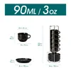 MALACASA 6-tlg Tassen Set, Porzellan Espresso-Set, Produktbild-Vorschau 2