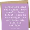 Mr. & Mrs. Panda Grußkarte Spruch Schwesternwunder - Produktbild-Vorschau 1