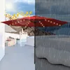 Aopunly Parasol Parapluie 270 cm avec LED solaire, pliable Voir les images du produit 4