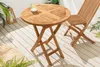 Massiver Gartentisch EMPIRE TEAK 70cm Teakholz rund Produktbild-Vorschau 5