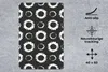 MuchoWow® Mauspad Mousepad Blumen - Muster - Schwarz 40x60 Produktbild-Vorschau 3