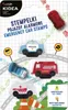 Packaging for a set of emergency vehicle stamps, showing the stamps and some decorative elements. Anteprima dell’immagine prodotto