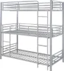 Etagenbett ELOUAN - 3 × 90 × 190 cm - Grau Produktbild-Vorschau 3