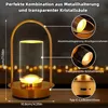 LED Dimmbare Tischlampe Kabellos,Akku Tischlampe Touch Produktbild-Vorschau 4