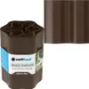A roll of brown garden edging and a close-up of the texture of the material. Náhled obrázku produktu