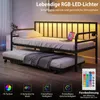 COSTWAY Łóżko dzienne 90 x 200 cm, rozkładana sofa z Podgląd zdjęcia produktu 5