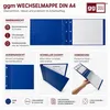 GGM Wechselmappe DIN A4 Blau 3 Druckknöpfe für Produktbild-Vorschau 3