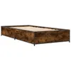 The Living Store Bettgestell Räuchereiche 100x200 cm Produktbild-Vorschau 3
