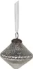 Clayre & Eef Weihnachtskugel Ø 9 cm Silberfarbig Glas Produktbild-Vorschau 2