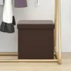 vidaXL Hocker mit Stauraum Braun PVC Produktbild-Vorschau 2