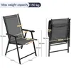 Dimensions and weight capacity of folding garden chairs. Produktbild-Vorschau