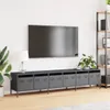 vidaXL Armoire TV anthracite 202x39x43,5 cm Acier laminé à Voir les images du produit 3