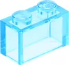 50 pezzi pietre 1x2, azzurro trasparente Anteprima dell’immagine prodotto 3