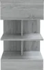 vidaXL Nachttische 2 Stk. Grau Sonoma 40x35x65 cm Produktbild-Vorschau 6
