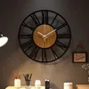 Horloge murale 3D en métal, style vintage romain, pour Voir les images du produit 8