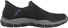 Skechers Slip-In-Sneaker aus Leder, Schwarz 46 EU Produktbild-Vorschau 3