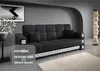 LIKMA Hellgrau Schwarz Ausziehbar 3 Sitzer Sofa Manila Produktbild-Vorschau 6