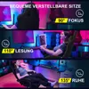 A collage of three images showing a person using a gaming chair in different reclining positions, with text overlays indicating different uses and angles. Anteprima dell’immagine prodotto
